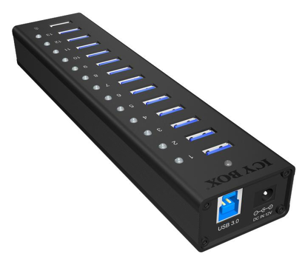 ICY BOX HUB USB 3.0 - 13x USB 3.0 - 622621 - zdjęcie 4
